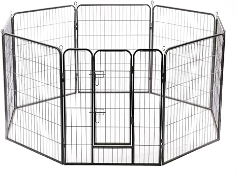 32 8 Panel Folding Metal Playpen